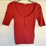 Free People  Intimately Short Sleeve Top NWOT Small Photo 0