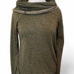 Free People Beach olive Green Long Sleeve cowl neck Pullover Photo 0