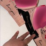 Victorias Secret Pink Everywhere Wear Wireless Push Up Bra Pink w/ cherries 36D Size undefined Photo 9