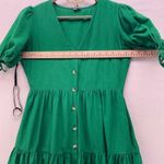 Christmas Linen Dress Kelly Green 12 Photo 13