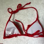 SheIn Red Frill String Halter Bikini Swimsuit Photo 5