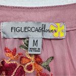 Mauve Embroidered Flower Sheer Overlay Ruffle Midi Dress by Figueroa & Flower Pink Size M Photo 10