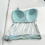 Lands' End Blouson Tummy Hiding Tankini Top Swimsuit Adjustable Straps Sz 16 DD Photo 5