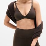Athleta  BodyMove Plunge Bralette A-C, Medium - Truffle Photo 0