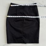 H&M Black Pencil Silky Skirt Back Slit  Sz 6 HIGT WAIST Photo 5
