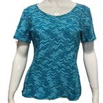 Missoni ππ Vintage Blue Sport Short Sleeve Top Photo 0