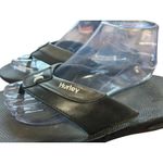 Hurley  Black Flip Flops Sandals Casual Beach Thong Slides‎ Women's size 8 Photo 2
