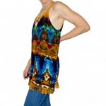 Forever 21 Rainbow Tie Dye Crochet Hippie Festival Tunic Tank Top Photo 1