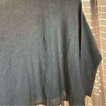 Calvin Klein NWT Tan Leather Buckle Cowl Neck Poncho Sweater Large/Extra Large Photo 13