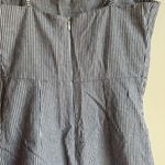 Brandy Melville Gray and White Striped Mini Dress Photo 4