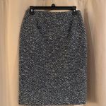 Doncaster Elegant Blue and White Tweed Skirt Photo 1