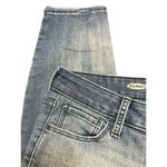 Old Navy  Blue Jeans Mid Rise Straight Leg Size 4 Cropped Photo 2