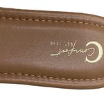 Cato  Comfort Granny Square Crochet Embroidery Tan Cream Flower Sandals Size 9 Photo 1