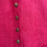 Cato  Woman cranberry red faux suede blazer jacket size 18/20W Photo 4
