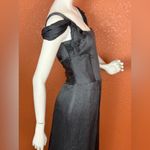 Maryam Torabi custom black maxi dress formal gown in soft fabric. E48 Blue Size 6 Photo 8