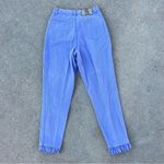 Vintage 90s Gitano purple high rise taper ankle eyelet lace ankle trim jeans Size 26 Photo 2