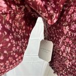 Altar'd State Altar’d State Vaella Smocked Floral Top in Burgundy Long Sleeve Cropped medium Photo 7