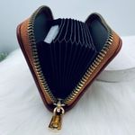 Mama Zip Around Faux Leather Wallet Brown Photo 1