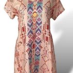 Sundance Southwestern Aztec Luminist Silk Chemise Shift Dress Size XS Photo 0