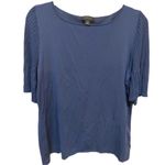 Carlisle Collection Blue short sleeve blouse with accordion sleeves Size XL Photo 0