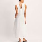Everlane NWT The Linen Eyelet Maxi Dress White XXS/XS Photo 1
