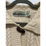 Arancrafts Ivory Long Irish 100% Merino Wool Cardigan Sweater Coat Size Medium Photo 3