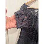 Garnet Hill Womens Garret Hill Cotton Eyelet Long Sleeve Dress Gray  Size 6 Semi Formal Photo 6