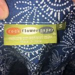 Rock Flower Paper S pin tuck button down tunic Blue Photo 2