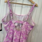 California Waves Purple And White Tie Dye One Piece Swimsuit‎ Size 3X Photo 4
