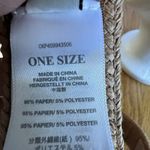 Madewell Straw Visor Hat Natural Tan Woven Sun Hat Minimalist Resort Coastal Photo 7