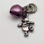 Disney Winnie the Pooh Silver Tone & Purple Bell Charm Photo 1