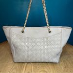 Tory Burch  Embossed Leather Bryant East West Tote Gray Shoulder Bag Le Fleur Photo 2