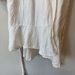 Apiece Apart Sabine Linen Cotton Mini Dress Asymmetric Belted Size 8 Photo 3