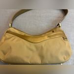 Tumi Ballistic Nylon w/Leather Trim Purse Bag gold tan Photo 6