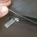 Tumi Large Brown Chic Edgy Feminine Travel Work Nylon Canvas Leather Trim Tote Photo 6