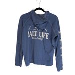 Salt Life Womens Blue Full Zip Hoodie Palm Tree Logo Est 2003 Size S Photo 8