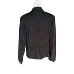 Norma Kamali  - Single Breasted Two Button Black Blazer Sz 10 Photo 2