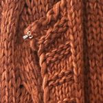 Free People  Rust Cable Knit Long Cardigan Photo 1