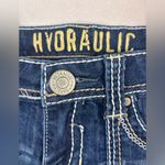 Hydraulic  7/8 Accent Stitched Blue Jean Denim  Shorts Photo 3