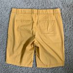 J.Crew stretch size 4 mustard yellow 11” Bermuda chino shorts Photo 1