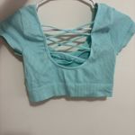 Aerie  Ribbed Top Teal Photo 1