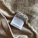 Style & Co  Scoopneck Sequined Long Sleeve Knit Top Beige Size Medium Photo 6