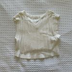 BDG  White Ribbed Knit Sweater Vest Photo 3