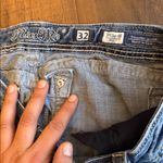 Miss Me  Women's Blue Boot Cut Jeans with Gold Embroidery Photo 2