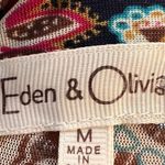 Eden & Olivia π sheer-ish paisley sleeveless blouse Photo 4