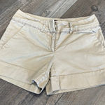 New York & Company Khaki Tan Cuffed Shorts Size 2 Photo 0