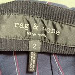 Rag and Bone Simone Navy Pinstripe Snap Dress Pants Size 2 EUC Photo 4