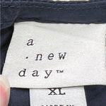 A New Day  Size XL Halter Neck MIDI Dress Bottom Ruffle & Pockets Button Keyhole Photo 4