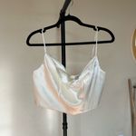 House Of CB  Marlene ivory draped satin corset top‎ NWOT size L Photo 3