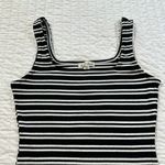 Derek Heart  Monochrome Striped Midi Dress Photo 6